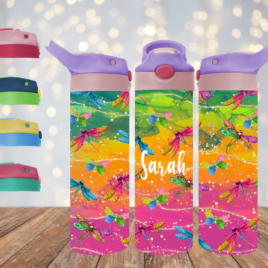 Our personalized 20oz (690ml) insulated drink bottles tumblers can be personalized to suit your style. Choose from one of our images or send us a message to create something truly unique. Our tumblers make a beautiful gift or are the perfect addition to and back pack.  They are made from Insulated Stainless Steel to keep your drinks warm/cold for longer, come with a push button flip top lid and inner (removable) straw.