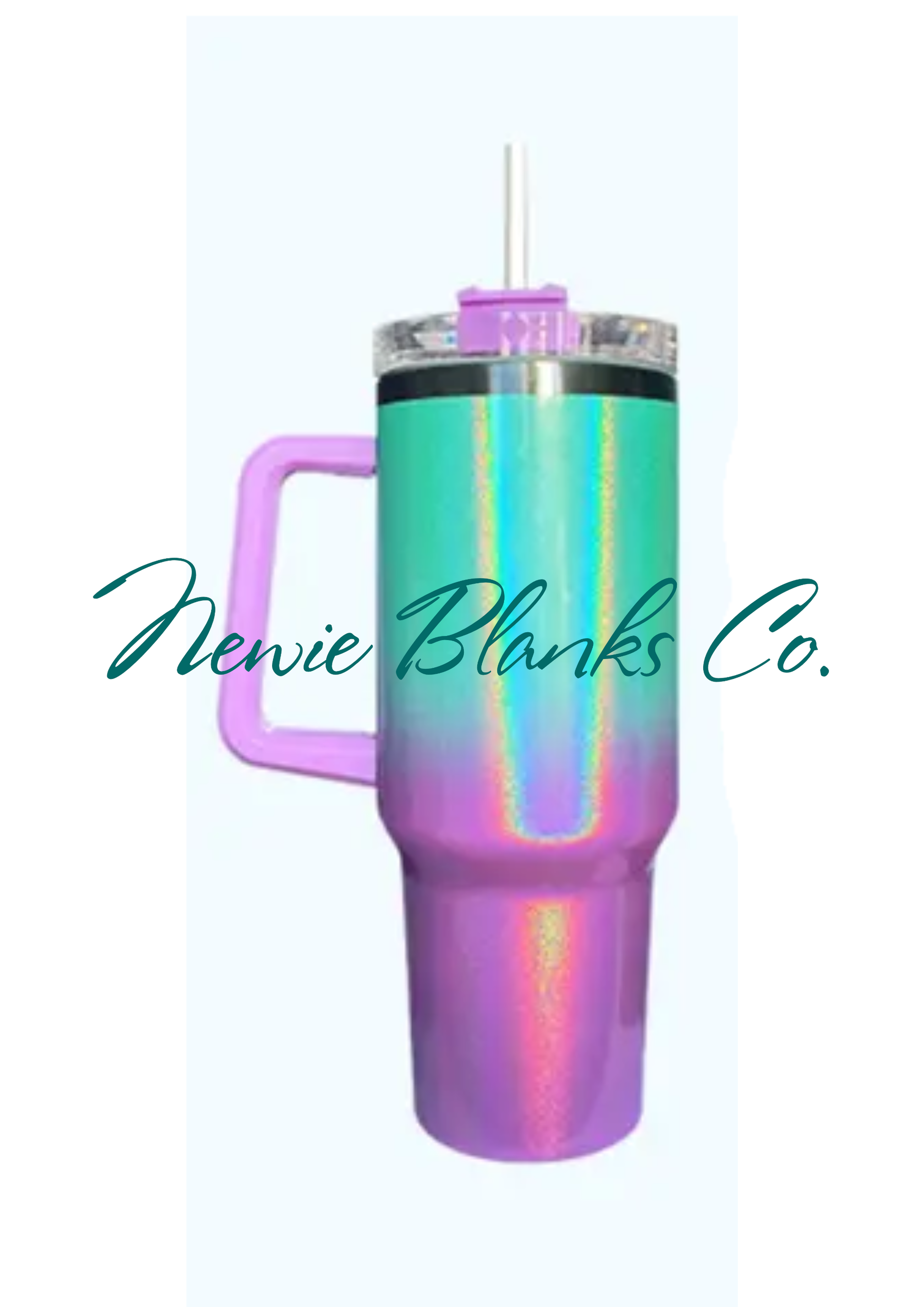 Ready to Ship- 40 oz Shimmer Sublimation Tumbler W/ Handle – The
